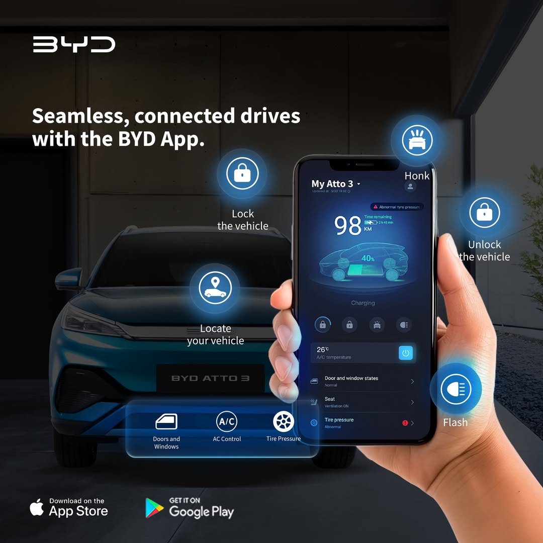 Ứng dụng BYD App và top 7 tính năng nổi bật nhất - BYD Gia Định GEC